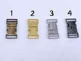 B207 Metal 12×22mm Mini Side Release Buckles Doll Sewing Supplies 2 Pairs