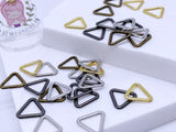 B210 13mm Triangle Shape Ring Mini Belt Buckles Sewing Craft Doll Clothes Making Sewing Supply