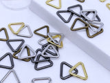 B210 13mm Triangle Shape Ring Mini Belt Buckles Sewing Craft Doll Clothes Making Sewing Supply