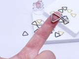 B210 13mm Triangle Shape Ring Mini Belt Buckles Sewing Craft Doll Clothes Making Sewing Supply