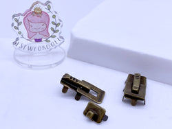 B213 Metal 10×22mm Purse Lock Piece Set Doll Sewing Doll Craft Supply Doll Purse Making