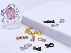 B215 Bronze/Gold/Silver/Rose Gold 15mm Decorative Ancient Style Hook Buckle  Mini Buckles Sewing Craft Doll Clothes Making Sewing Supply