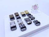B220 Metal/Plastic 12mm Mini Side Release Buckles Doll Sewing Supplies 2 Sets