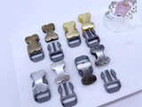 B220 Metal/Plastic 12mm Mini Side Release Buckles Doll Sewing Supplies 2 Sets
