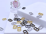 B221 Rectangular 7×10mm Mini Buckles Sewing Craft Doll Clothes Belt Making Sewing Supply