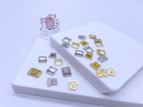 B222 Gold/Silver 9×12mm Decorative Hook Buckle Mini Buckles Sewing Craft Doll Clothes Making Sewing Supply