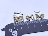 B223 Decorative Heart Hook Buckle 15mm Mini Buckles Sewing Craft Doll Clothes Making Sewing Supply