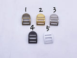 B224 Metal Slider adjustable Lock Buckle Belt Backpack strap Adjuster Doll Sewing Supplies