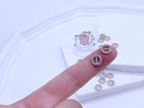 B226 Silver/Gold/Bronze Based Round 9mm Buckle With Crystal Mini Buckles Sewing Craft Doll Clothes Making Sewing Supply