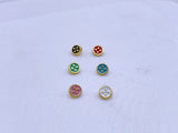 B234 Cute 5mm Round With Dots Shank Buttons Micro Mini Buttons Tiny Buttons Doll Buttons Doll Sewing Craft Supplies