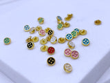 B234 Cute 5mm Round With Dots Shank Buttons Micro Mini Buttons Tiny Buttons Doll Buttons Doll Sewing Craft Supplies