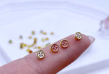 B234 Cute 5mm Round With Dots Shank Buttons Micro Mini Buttons Tiny Buttons Doll Buttons Doll Sewing Craft Supplies