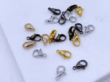 B235 Silver/Bronze/Gold/Dark Gun Color 10×6mm Lobster Clasps Jewelry Making Doll Accessories Craft Supplies