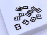 B236 Metal 7×8mm Mini Buckles Sewing Craft Belt Purse Coat Doll Clothes Making Sewing Supply