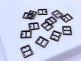 B236 Metal 7×8mm Mini Buckles Sewing Craft Belt Purse Coat Doll Clothes Making Sewing Supply