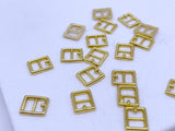 B236 Metal 7×8mm Mini Buckles Sewing Craft Belt Purse Coat Doll Clothes Making Sewing Supply