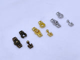 B238 Bronze/Gold/Silver 10mm Decorative Hook Buckle  Mini Buckles Sewing Craft Doll Clothes Making Sewing Supply