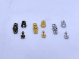 B238 Bronze/Gold/Silver 10mm Decorative Hook Buckle  Mini Buckles Sewing Craft Doll Clothes Making Sewing Supply