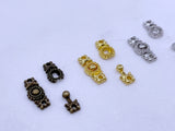 B238 Bronze/Gold/Silver 10mm Decorative Hook Buckle  Mini Buckles Sewing Craft Doll Clothes Making Sewing Supply