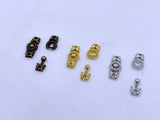 B238 Bronze/Gold/Silver 10mm Decorative Hook Buckle  Mini Buckles Sewing Craft Doll Clothes Making Sewing Supply