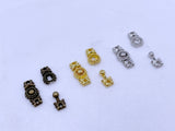 B238 Bronze/Gold/Silver 10mm Decorative Hook Buckle  Mini Buckles Sewing Craft Doll Clothes Making Sewing Supply