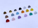 B239 Multi-Color 5mm Heart Shape Shank Buttons Micro Mini Buttons Tiny Buttons Doll Buttons Doll Sewing Craft Supplies