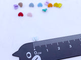 B239 Multi-Color 5mm Heart Shape Shank Buttons Micro Mini Buttons Tiny Buttons Doll Buttons Doll Sewing Craft Supplies