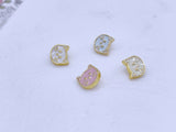 B240 Cute 7mm Cat Head Shank Buttons Micro Mini Buttons Tiny Buttons Doll Buttons Doll Sewing Craft Supplies