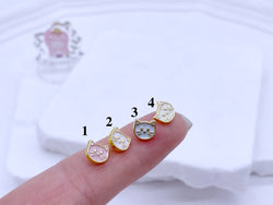 B240 Cute 7mm Cat Head Shank Buttons Micro Mini Buttons Tiny Buttons Doll Buttons Doll Sewing Craft Supplies