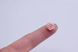 B242 Tiny 1cm Satin Ribbon Rose Flower Decor Sewing Craft Doll Clothes Making Sewing Supply Accessories