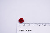 B242 Tiny 1cm Satin Ribbon Rose Flower Decor Sewing Craft Doll Clothes Making Sewing Supply Accessories