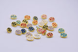 B244 Flower 7×5mm Metal Shank Buttons Micro Mini Buttons Tiny Buttons Doll Buttons Doll Sewing Craft Supplies