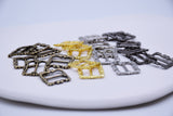 B249 Tiny Patterned 15mm Metal Belt Buckles Doll Sewing Doll Craft Supply Doll Clothes Making