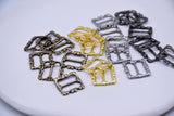 B249 Tiny Patterned 15mm Metal Belt Buckles Doll Sewing Doll Craft Supply Doll Clothes Making