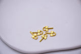 B255 Tiny Little Gold Color 12mm Bow Charm  Doll Craft Jewelry Making Doll Sewing Supplies