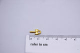 B255 Tiny Little Gold Color 12mm Bow Charm  Doll Craft Jewelry Making Doll Sewing Supplies