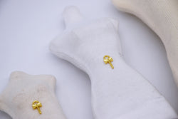 B255 Tiny Little Gold Color 12mm Bow Charm  Doll Craft Jewelry Making Doll Sewing Supplies