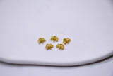 B256 Tiny Gold Color 6mm Bow Charm  Doll Craft Jewelry Making Doll Sewing Supplies