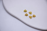 B256 Tiny Gold Color 6mm Bow Charm  Doll Craft Jewelry Making Doll Sewing Supplies