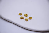 B256 Tiny Gold Color 6mm Bow Charm  Doll Craft Jewelry Making Doll Sewing Supplies