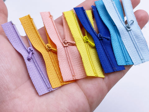 Mini Zipper W023 Extra Small Zipper Puller 6CM Zipper Mini Tiny Super Small Zipper ...