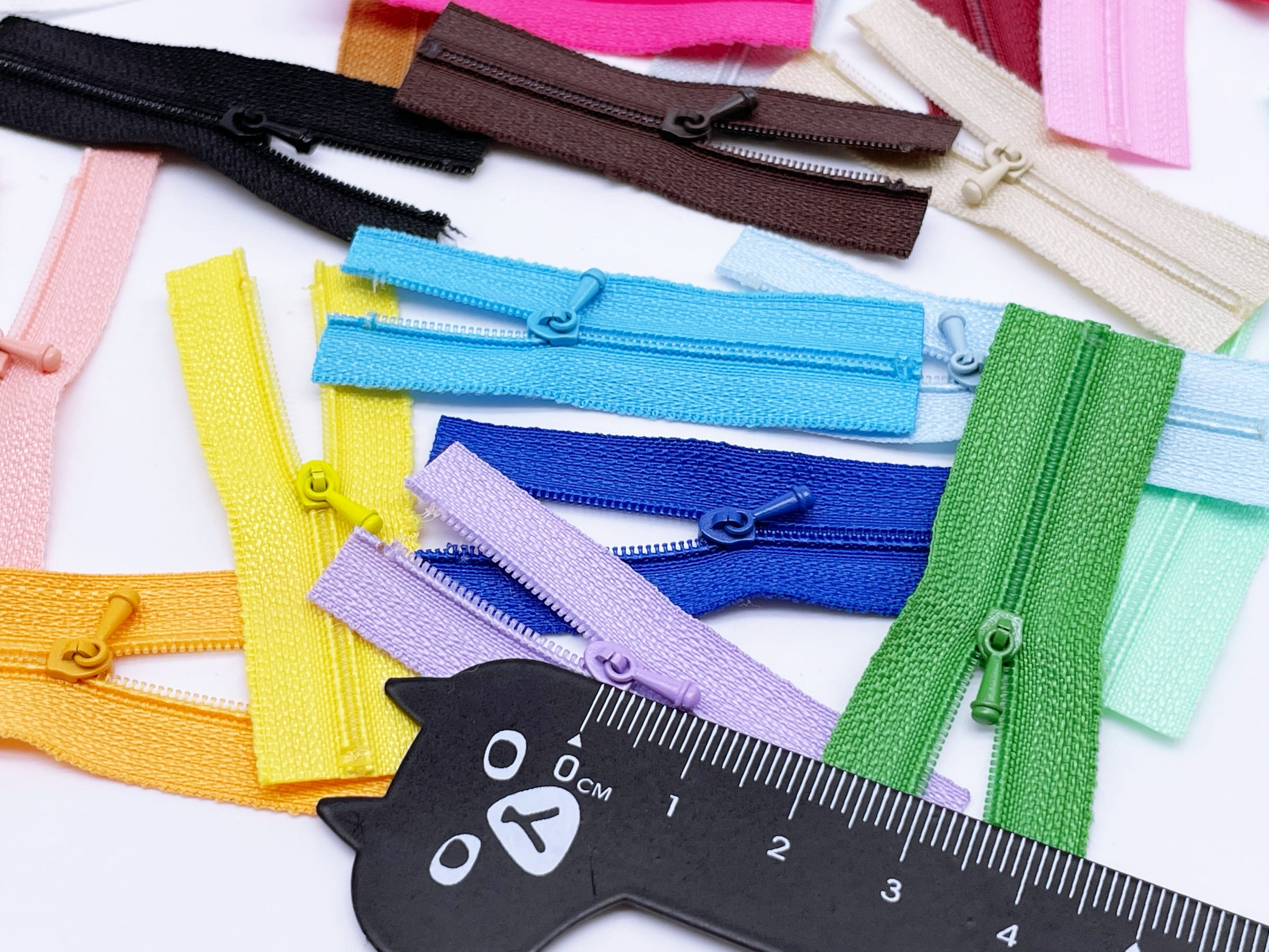 Mini Zipper Micro Fasteners 7cm Micro Mini Zippers - Open End Tiny Zippers For Doll ...