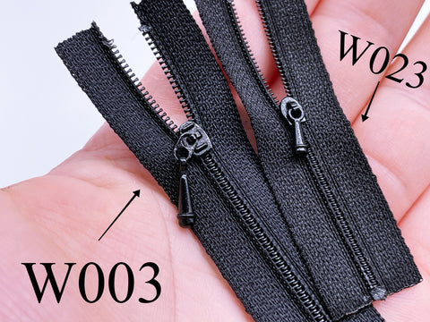 Mini Zipper W023 Extra Small Zipper Puller 6CM Zipper Mini Tiny Super Small Zipper ...
