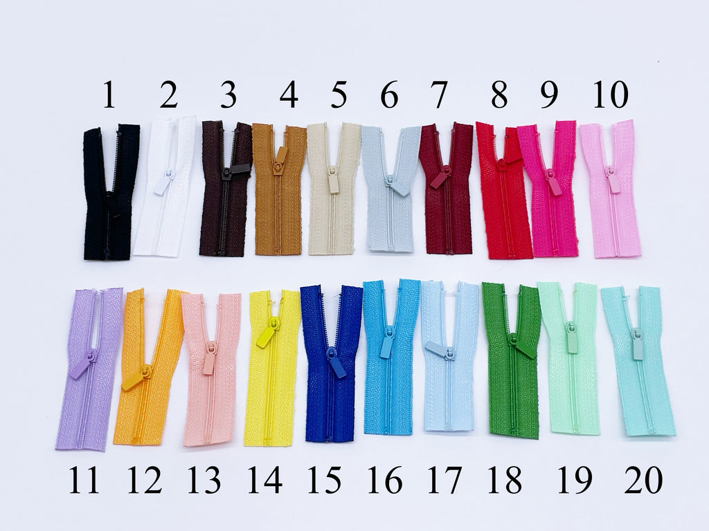 W024 Mini Rectangle Zipper Puller 6CM Zipper Mini Tiny Super Small Zip ...