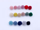 W028 Cute 15mm Fleece Pom Pom Ball Doll Sewing Decoration Notions Craft Supply