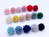 W028 Cute 15mm Fleece Pom Pom Ball Doll Sewing Decoration Notions Craft Supply