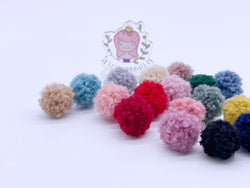 W028 Cute 15mm Fleece Pom Pom Ball Doll Sewing Decoration Notions Craft Supply
