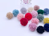 W028 Cute 15mm Fleece Pom Pom Ball Doll Sewing Decoration Notions Craft Supply