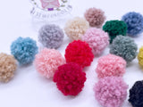 W028 Cute 15mm Fleece Pom Pom Ball Doll Sewing Decoration Notions Craft Supply