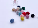 W028 Cute 15mm Fleece Pom Pom Ball Doll Sewing Decoration Notions Craft Supply